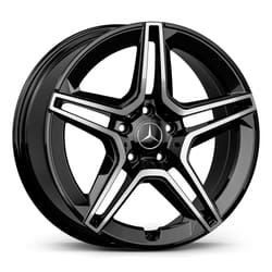 7.5X17" PCD 5X112 AGT Wheels 17273 ET45 66.60 mm Gloss Black Diamond
