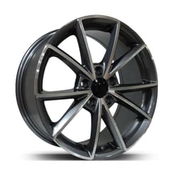 7.5X17" PCD 5X112 Powcan Jant BK-703 ET42 Gun Machine 66.45 mm