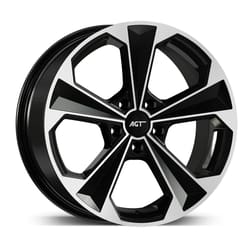 8.5X19" PCD 5X112 AGT Wheels 19062 Bavyera ET38 72.6 mm Black Diamond