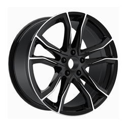 8.5X20" PCD5X112 AGT Wheels 20173-1 ET66.6 Black Diamond 66.6 mm