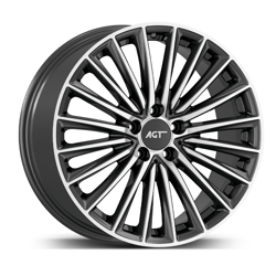 9.0X18" PCD 5X112 AGT Wheels 18269-2 ET55 66.60 mm Titan Diamond