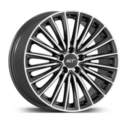 9.0X19" PCD 5X112 AGT Wheels 19269-2 ET45 66.60 mm Titan Diamond
