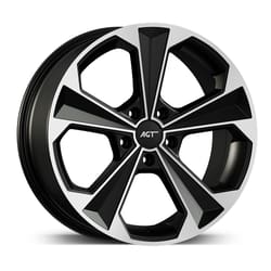 9.0X20" PCD5X114 AGT Wheels 20062 ET38 Matt Black Diamond 72.6 mm