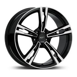 10.0X20" PCD 5X112 AGT Wheels 20265-2 ET44 66.60 mm Gloss Black Diamond
