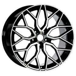 10.0X20" PCD 5X120 EMR Wheels A367-05 ET37 72.60 mm Black Diamond