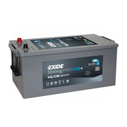 12V 140Ah Exide Strong Pro EFB + Fully Closed R+ Side
