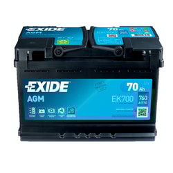12V 50Ah Exide AGM Start-Stop Cylindrical R+