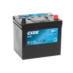 12V 60Ah Exide EFB Start-Stop Standard R+