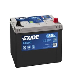 12V 60Ah Exide Excell Low R+