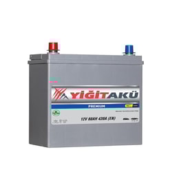12V 60Ah Yiğit akü NS60 Standart Kutup R+