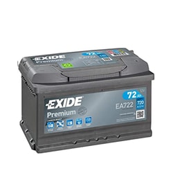 12V 72Ah Exide Premium Low R+