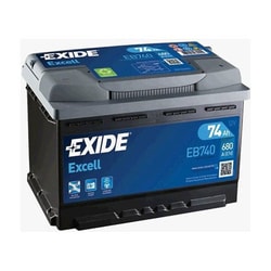 12V 74Ah Exide Excell Standard R+
