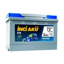 12V 75Ah İnci Akü Start-Stop EFB Pantera (Alçak)