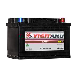 12V 75Ah Yiğit akü L3 Standart Kutup R+