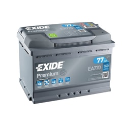 12V 77Ah Exide Premium Standard R+
