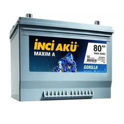 12V 80Ah İnci Akü Maxim A Gorilla
