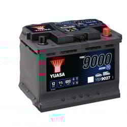 12V 95Ah Yuasa YBX9000 AGM Tam Bakımsız VRLA Tırnaklı