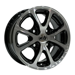 5.5X13" PCD 4X100 DJ Jant 102/A ET30  67.1 mm BLACK DIAMOND