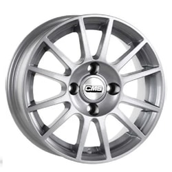 6.0X14" PCD 4X100 CMS 608 ET35 67.2 mm SILVER RACING