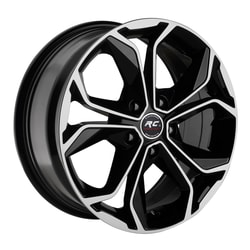 6.0X14" PCD 4X100 RC RC-265 BLACK FINISH ET35 67.1 mm