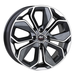6.0X14" PCD 4X100 RC RC-265 GUN METAL FINISH ET35 67.1 mm