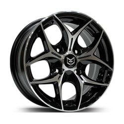 6.0X14" PCD 4X100 Tork TRK-3206 ET35 Black Machined 73.1 mm