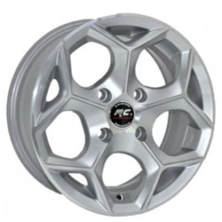 6.0X14" PCD 4x100 Truva Wheels 340 Silver Finish ET25 67.1 mm