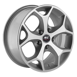 6.0X14" PCD 4x100 Truva Wheels 547 Gun Metal Grey Finish ET35 67.1 mm