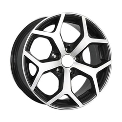 6.0X14" PCD 4X108 FD Wheels 419 BLACK DIAMOND ET25 67.1 mm