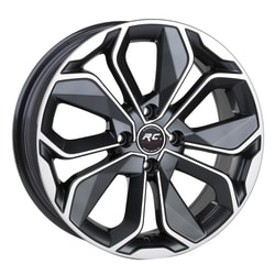 6.0X14" PCD 4X108 RC RC-265 GUN METAL FINISH ET35 67.1 mm