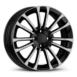 6.5X16" PCD 4X100 AGT Wheels 16279 ET37 73.10 mm Gloss Black Diamond