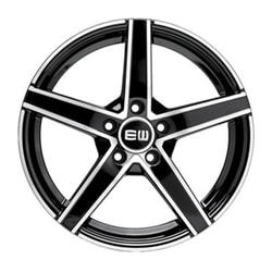 6.5X15" PCD 4X10 Elit Jant EW12 BLACK POLISH ET34 67.1 mm