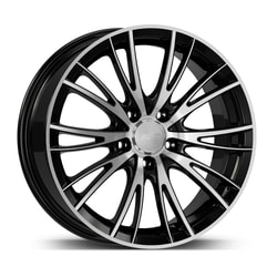 6.5X15" PCD 4X100 AGT Wheels 514  ET35 67.10 mm Black Diamond