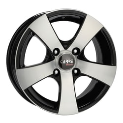 6.5X15" PCD 4X100 Carre  CARRE-501/06 BLACK DIAMOND ET35 67.1 mm