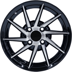 6.5X15" PCD 4X100 FD Wheels 586 BLACK DIAMOND ET35 67.1 mm