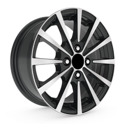 6.5X15" PCD 4X100 Kormetal 215 BLACK DIAMOND ET35 67.2 mm