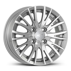 6.5X15" PCD 4X108 AGT Wheels 15014 65.10 mm Silver Diamond