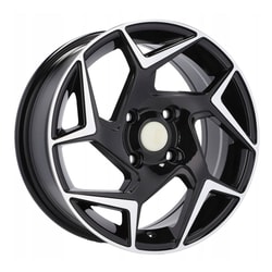 6.5X15" PCD 4X108 BK BK-5577 BLACK MACHINE ET40 63.4 mm