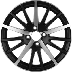 6.5X15" PCD 4X108 CMS CMS-465-06 ET38 Diamond Matt Black 67.2 mm
