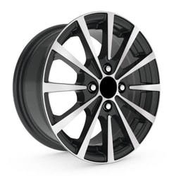 6.5X15" PCD 4X108 Kormetal 215 BLACK DIAMOND ET35 67.2 mm