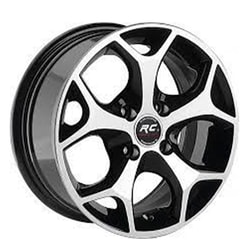 6.5X15" PCD 5x108 Truva Wheels 547 Black Finish ET35 63.4 mm