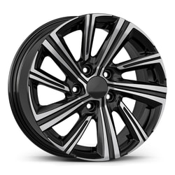 6.5X15" PCD 5X114 AGT Wheels 15237 60.10 mm Gloss Black Diamond