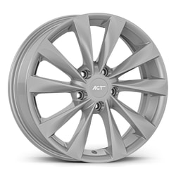 6.5X16" PCD 4X100 AGT Wheels 16031-1 ET35 67.10 mm Full Silver