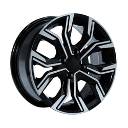 6.5X16" PCD 4X100 AGT Wheels 16158  ET35 67.1 mm Black Diamond