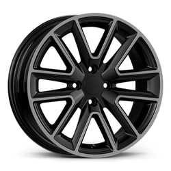6.5X16" PCD 4X100 AGT Wheels 16274 ET37 66.10 mm Gloss Black Diamond