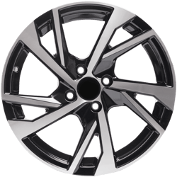 6.5X16" PCD 4X100 FD Wheels 16088 ET35  67.1 mm BLACK DIAMOND