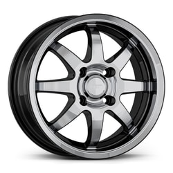 6.5X16" PCD 5X98 AGT Wheels 15025 ET36 58.10 mm Gloss Black Diamond