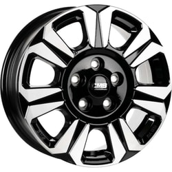 6.5X17" PCD 5X130 CMS CMS-1469-03 ET60 Diamond Black Gloss 89.1 mm