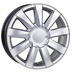 6.5X16" PCD 4x100 Truva Wheels 291 Silver ET45 60.1 mm