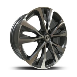 7.0X16" PCD 4X100 DJ DJ-636 ET35 Black Machined 67.1 mm